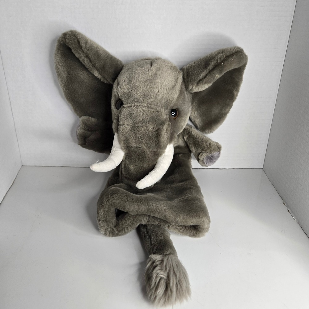 The Puppet Company Grey Elephant Hand Puppet Soft Toy Plush Golf Head Cover Long